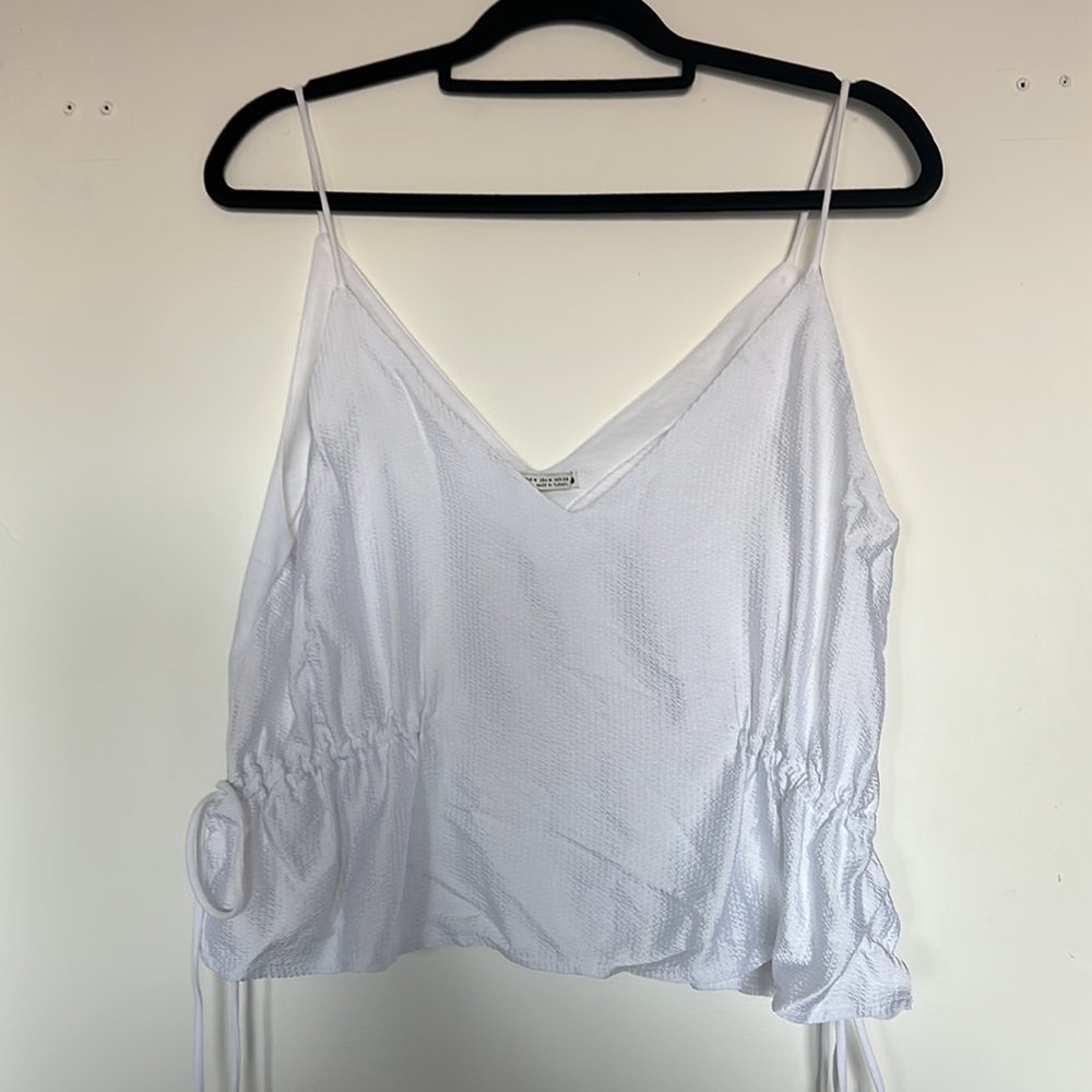 Zara silly drawstring tank top